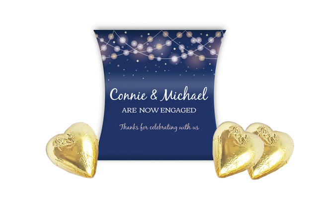 Night Lights Engagement Personalised Pillow Boxes
