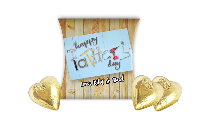 Daddy Rocks Fathers Day Personalised Pillow Boxes
