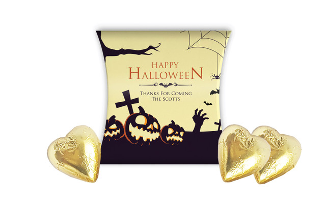 Graveyard Pumpkins Halloween Personalised Pillow Boxes