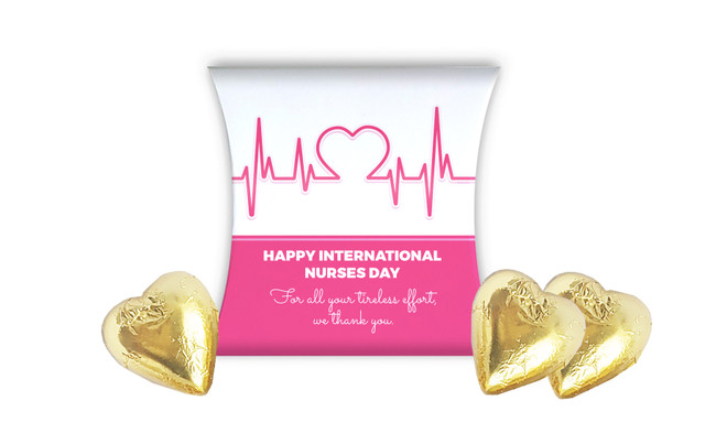 Heart Rate International Nurses Day Personalised Pillow Boxes