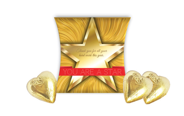 Star Thank You Personalised Pillow Boxes