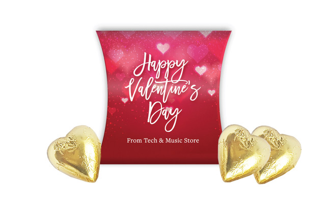 Heart Bokeh Valentines Day Personalised Pillow Boxes