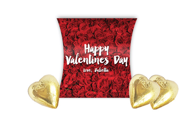 Rose Full Valentines Day Personalised Pillow Boxes