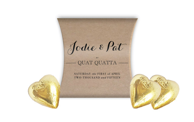 Location Centric Wedding Personalised Pillow Boxes