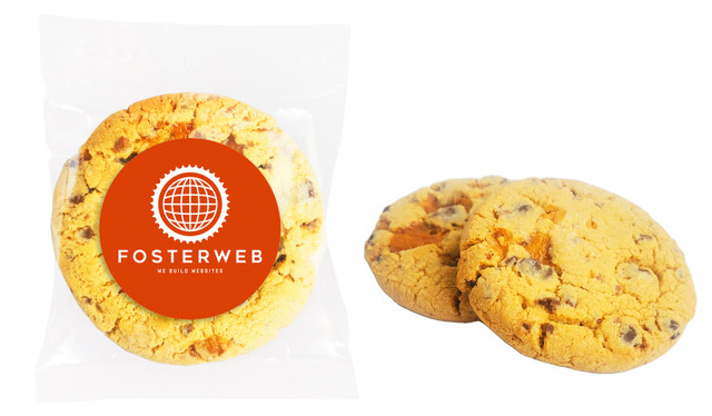 Giant 10cm Cafe-Style Salted Caramel Cookie (Pack Of 12)