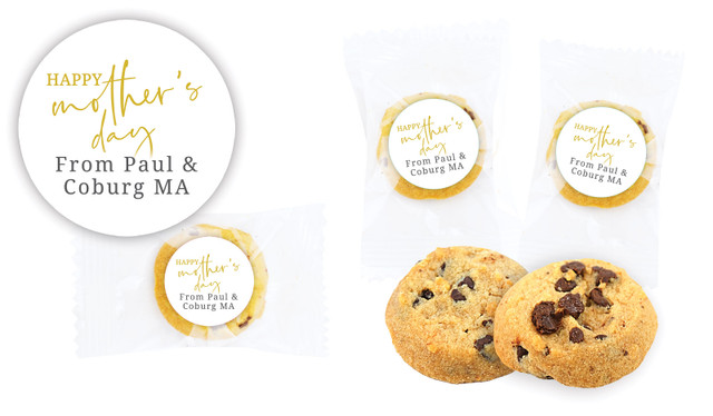 Classy Gold Cursive Mothers Day Personalised Cookie 5g