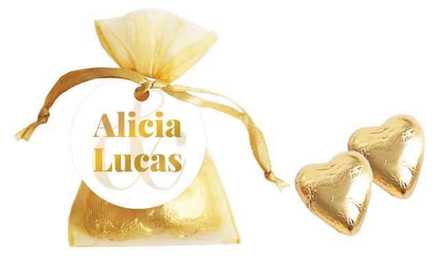 Bold Name Personalised Organza Bag