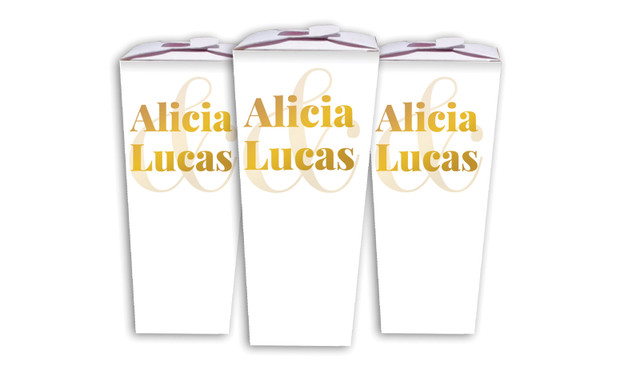 Bold Name Wedding Personalised Chocaboxes