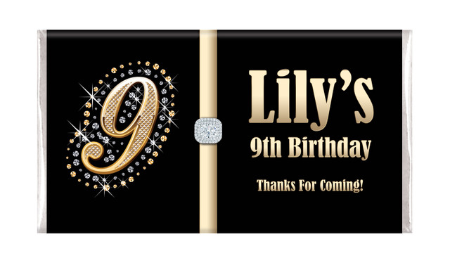 Golden Number Personalised Chocolates (Any Number)