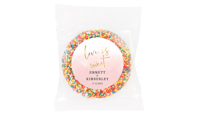 Love Is Sweet Personalised Giant Chocolate Freckles