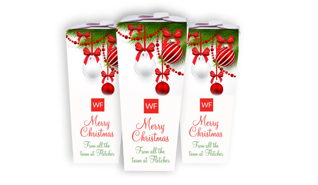 White Baubles Christmas Chocabox