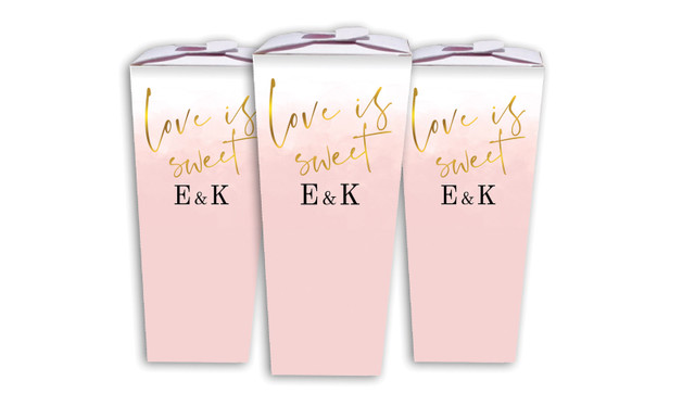 Love Is Sweet Wedding Personalised Chocaboxes