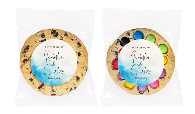 Ocean Personalised Wedding Cookie