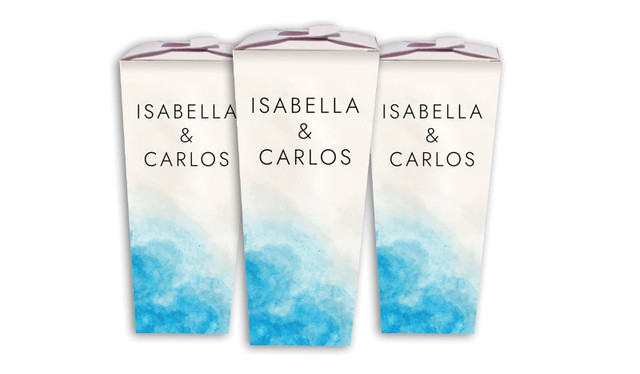 Ocean Wedding Personalised Chocaboxes