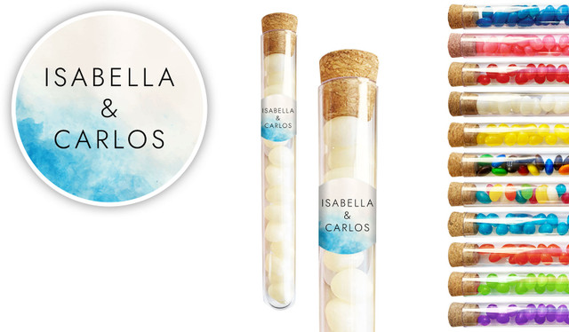 Ocean Wedding Personalised Test Tubes
