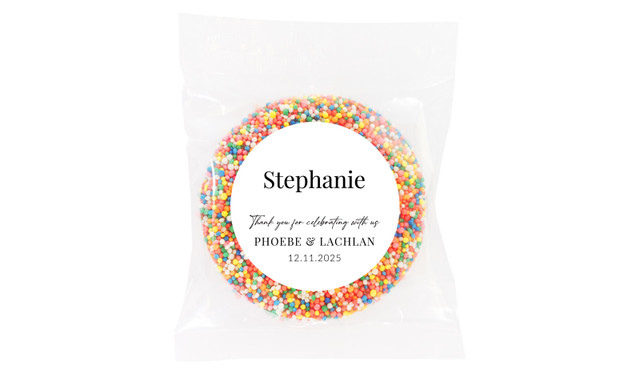 Simple Personalised Giant Chocolate Freckles
