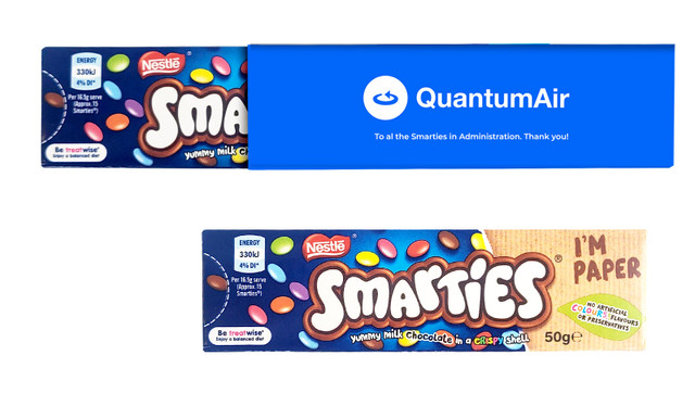 Personalised Smarties TM 50g Box With Custom Sleeve