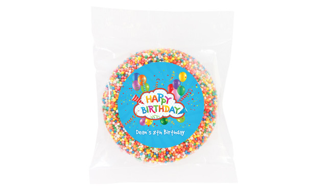 Happy Confetti Birthday Giant Chocolate Freckle