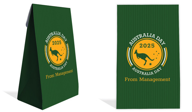 Australia Day Emblem Australia Day Personalised Gusset Favour Bag