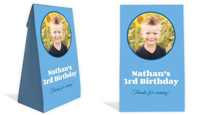Add A Photo Boys Kids Party Personalised Gusset Favour Bag