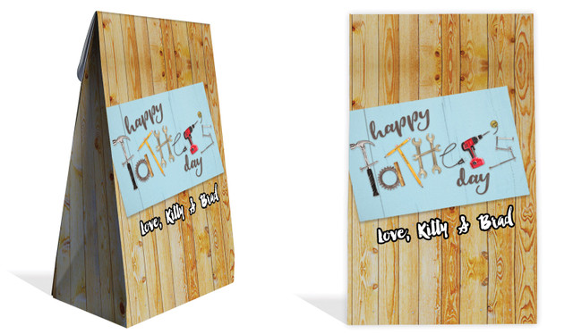 Dad's Tool Box Fathers Day Personalised Gusset Favour Bag