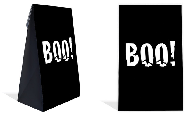Boo Halloween Personalised Gusset Favour Bag
