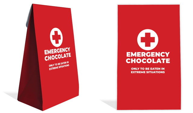 Emergency Chocolates International Nurses Day Personalised Gusset Favour Bag