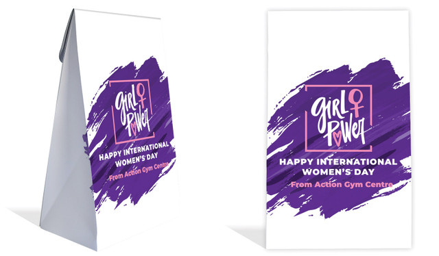 Girl Power International Womens Day Personalised Gusset Favour Bag