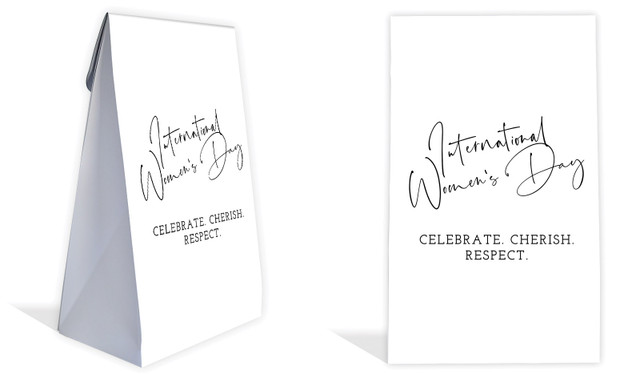 Simple Celebration International Womens Day Personalised Gusset Favour Bag