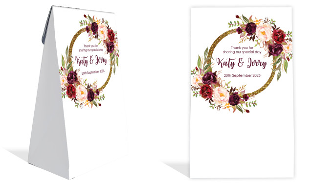 Masala Corners Wedding Personalised Gusset Favour Bag