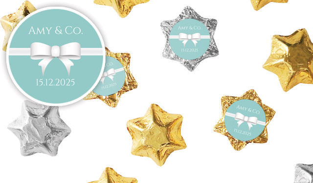 Kitchen & Co. Bridal Shower Personalised Foil Chocolate Stars