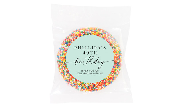 Flowing Mint Custom Birthday Giant Freckle