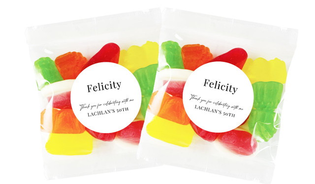 Guest Centric Personalised Lolly Bag