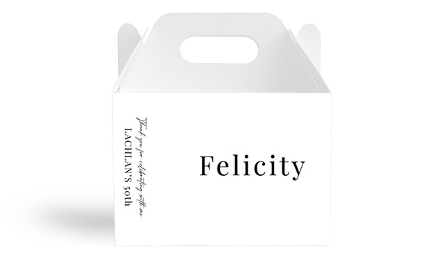 Guest Centric Personalised Gable Favour Box