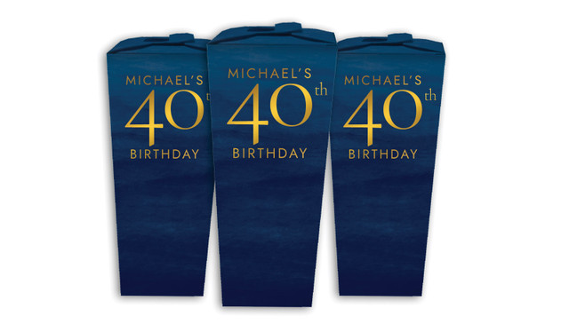 Navy Gouache Personalised Chocaboxes