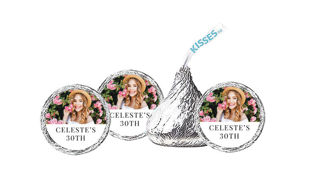 Simple Photo Birthday Personalised Hersheys Kisses