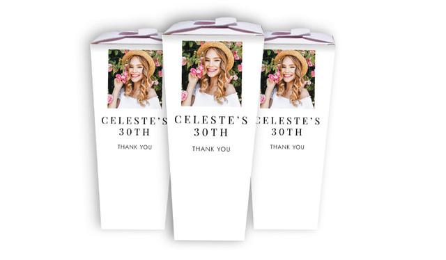 Simple Photo Birthday Personalised Chocaboxes