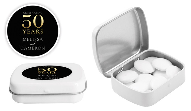 Big 50 Anniversary Personalised Mint Tins