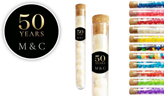 Big 50 Anniversary Personalised Test Tubes