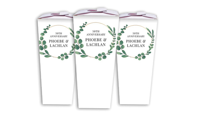Eucalyptus Anniversary Personalised Chocaboxes