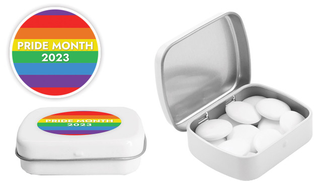 Simple Flag Pride Personalised Mint Tins