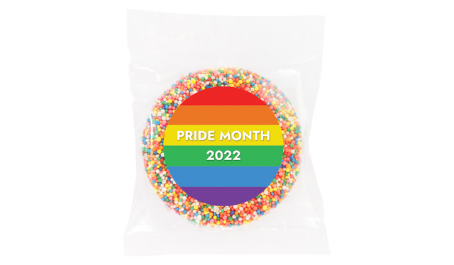 Simple Flag Pride Personalised Chocolate Freckle