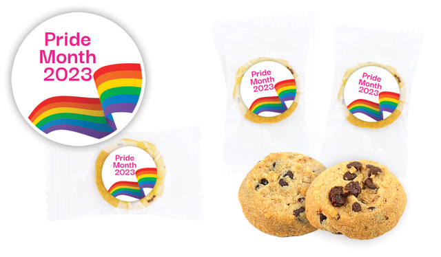 Waving Rainbow Pride Personalised Bite-Size Cookie 5g