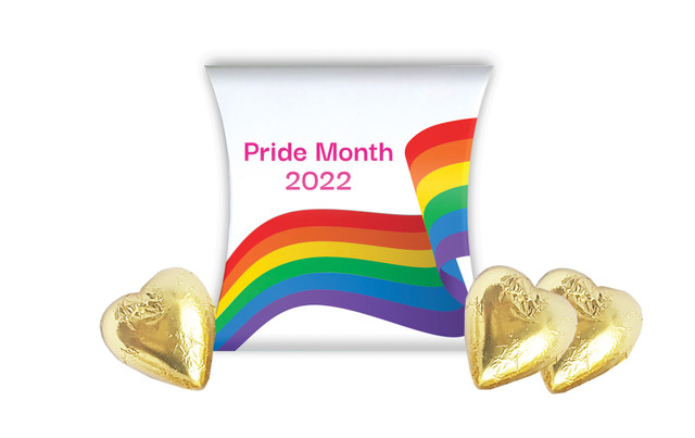 Waving Rainbow Pride Personalised Pillow Boxes