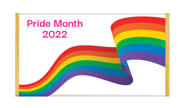 Waving Rainbow Pride Chocolate Bars