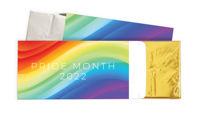 Contemporary Pride Personalised Chocolate Bar In A Box