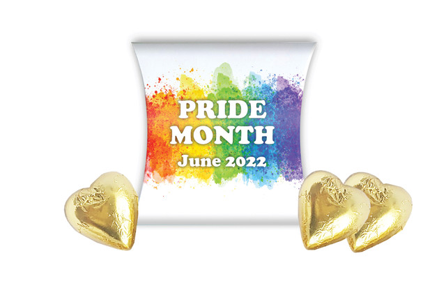 Painted Rainbow Pride Personalised Pillow Boxes