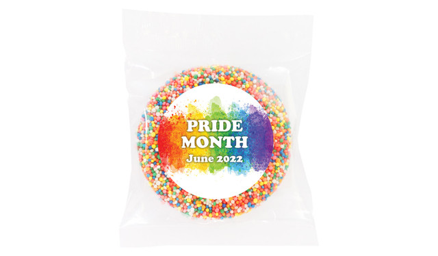 Painted Rainbow Pride Personalised Chocolate Freckle