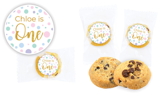 Pastel Dots Birthday Bite-Size Cookie 5g