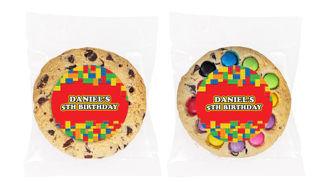 Building Blocks Personalised Birthday Cookie